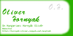 oliver hornyak business card